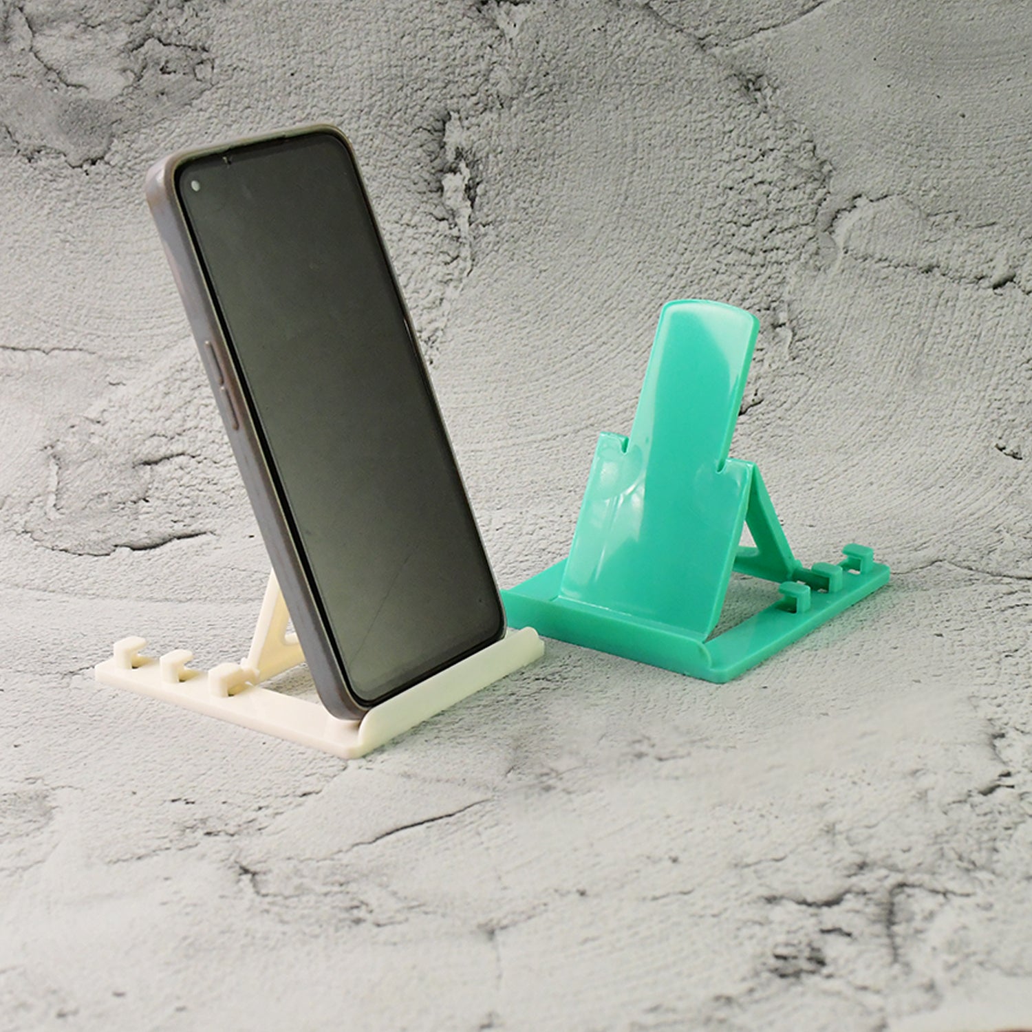 Adjustable Foldable Plastic Mobile Phone Stand Holder (2 Pc) Adjustable Foldable Plastic Mobile Phone Stand Holder (2 Pc)